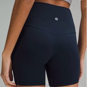lululemon Navy Blue Align High-Rise Short 6"